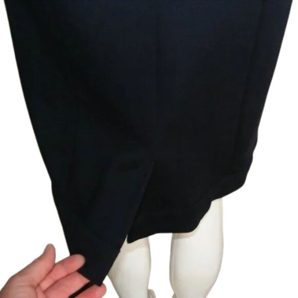KARL LAGERFELD Dress, S, Navy, Career, Pockets, Back Zipper, Short sleeves - Picture 9 of 15